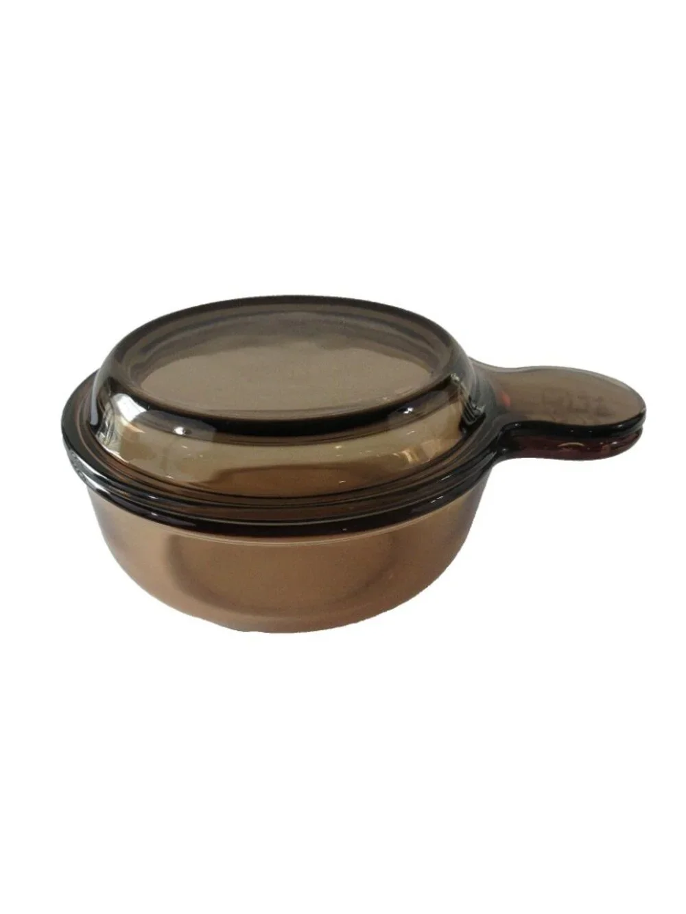 Corningware Grab-It Sandstone Bowl w/Lid and Visions Grab-It Bowl w/Glass Lid